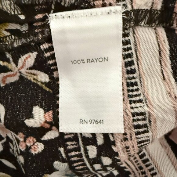 J.Jill Women's Midnite Floral Long Sleeve Cottage Core/Boho Dress Sz L NWT - Picture 12 of 13